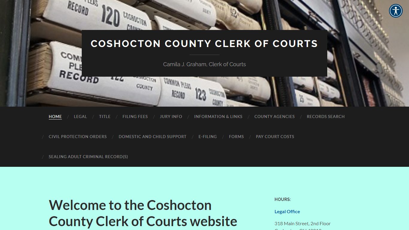 Coshocton County Clerk of Courts – Camila J. Graham, Clerk ...